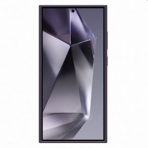 Zadný kryt Silicone Grip Cover pre Samsung Galaxy S24 Ultra, tmavofialová