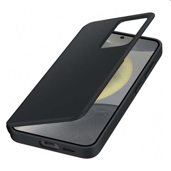 Knižkové puzdro Smart View Wallet pre Samsung Galaxy S24, čierna
