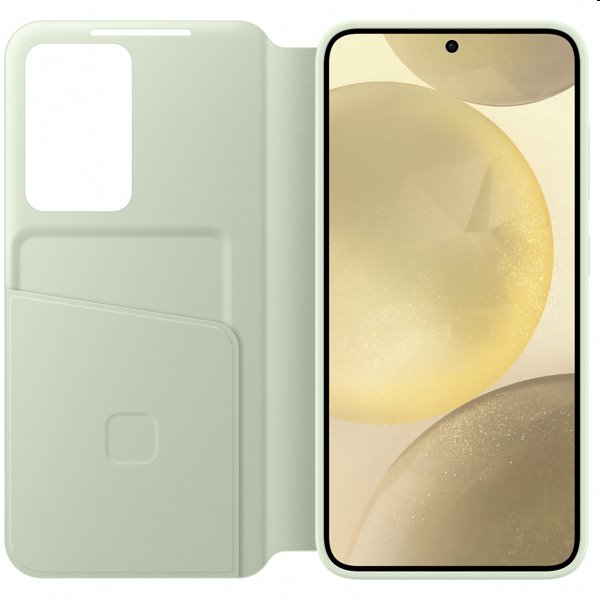 Knižkové puzdro Smart View Wallet pre Samsung Galaxy S24, svetlozelená