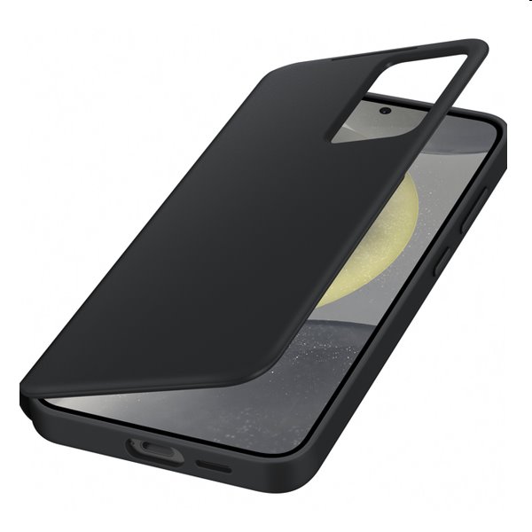 Knižkové puzdro Smart View Wallet pre Samsung Galaxy S24 Plus, čierna
