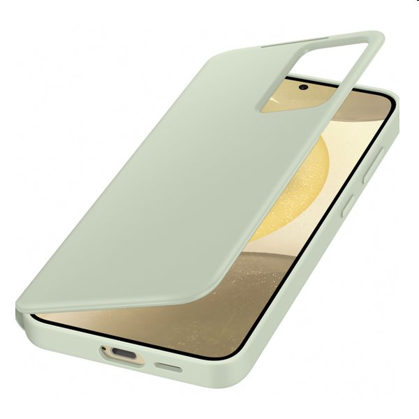 Knižkové puzdro Smart View Wallet pre Samsung Galaxy S24 Plus, svetlozelená
