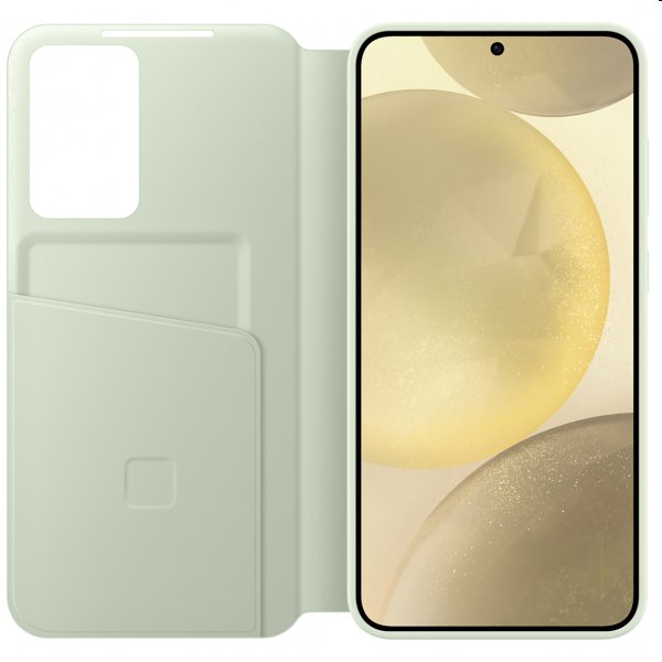 Knižkové puzdro Smart View Wallet pre Samsung Galaxy S24 Plus, svetlozelená