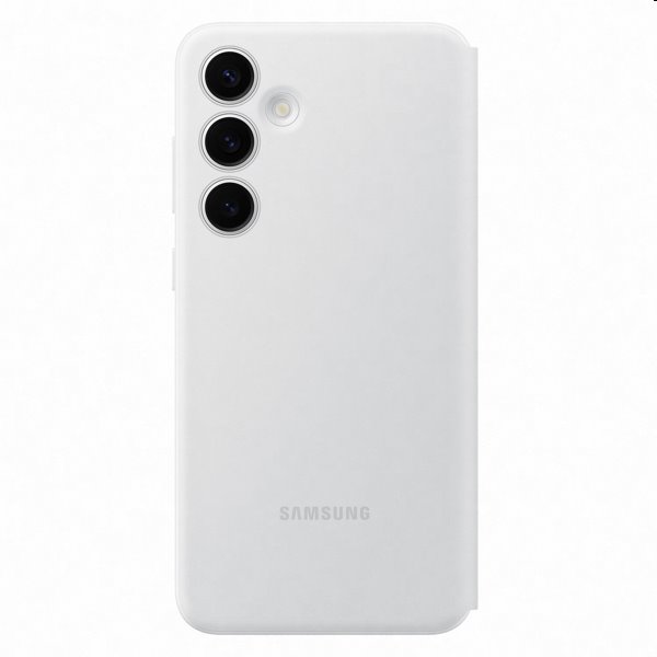 Knižkové puzdro Smart View Wallet pre Samsung Galaxy S24 Plus, biela