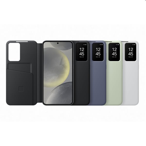 Knižkové puzdro Smart View Wallet pre Samsung Galaxy S24 Plus, biela