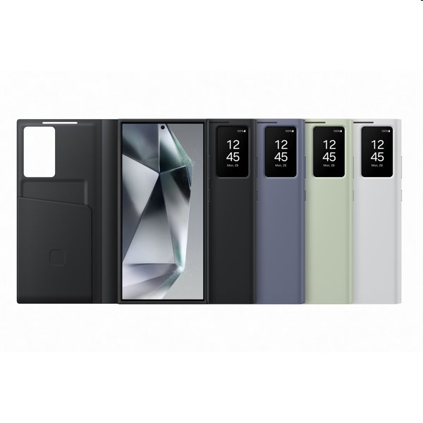 Knižkové puzdro Smart View Wallet pre Samsung Galaxy S24 Ultra, čierna