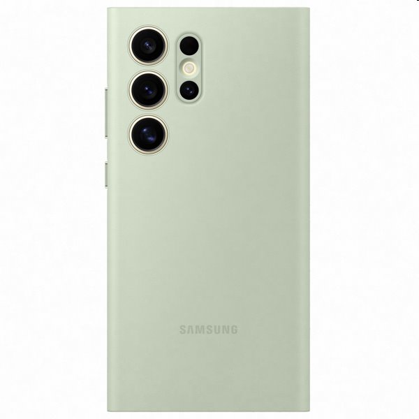 Knižkové puzdro Smart View Wallet pre Samsung Galaxy S24 Ultra, svetlozelená