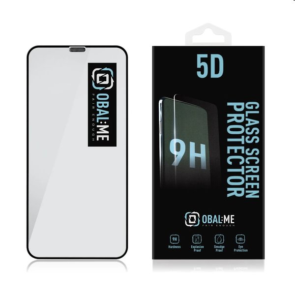 OBAL:ME 5D Ochranné tvrdené sklo pre Apple iPhone 11 Pro,  XS, X, čierna