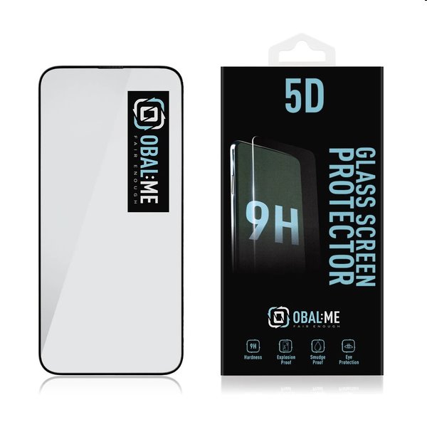 OBAL:ME 5D Ochranné tvrdené sklo pre Apple iPhone 15 Pro, čierna
