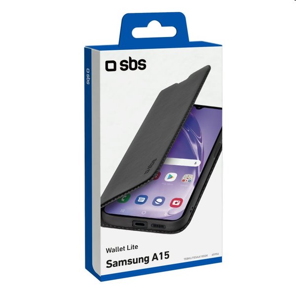 Knižkové puzdro SBS Book Wallet Lite pre Samsung Galaxy A15 5G, čierna