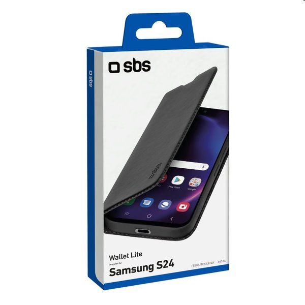 Knižkové puzdro SBS Book Wallet Lite pre Samsung Galaxy S24 5G, čierna