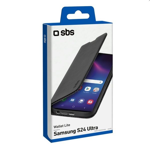 Knižkové puzdro SBS Book Wallet Lite pre Samsung Galaxy S24 Ultra, čierna