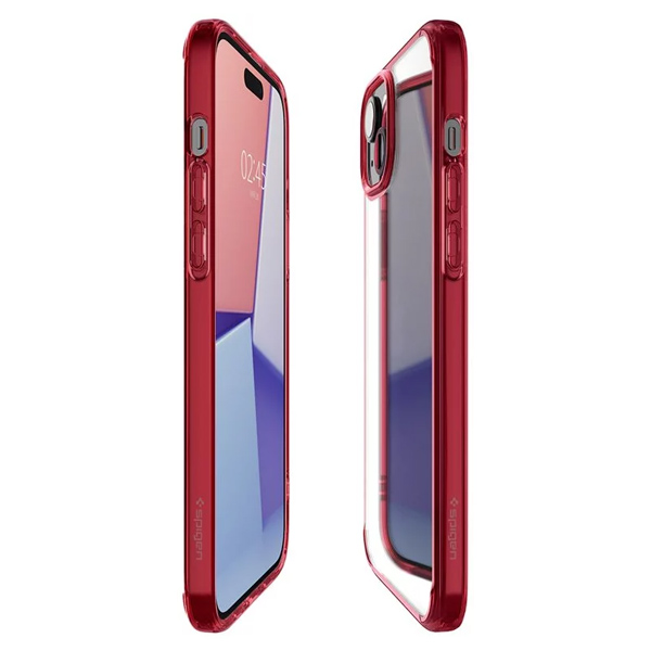 Zadný kryt Spigen Ultra Hybrid pre Apple iPhone 15, červená