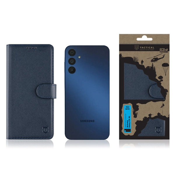 Knižkové puzdro Knižkové puzdro Tactical Field Notes pre Samsung Galaxy A15 5G, modrá