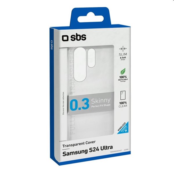 Zadný kryt SBS Skinny pre Samsung Galaxy S24 Ultra, transparentná