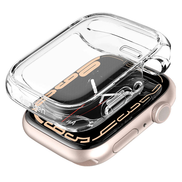 Spigen Ultra Hybrid ochranný kryt pre Apple Watch 7/8/9 45 mm, transparentný