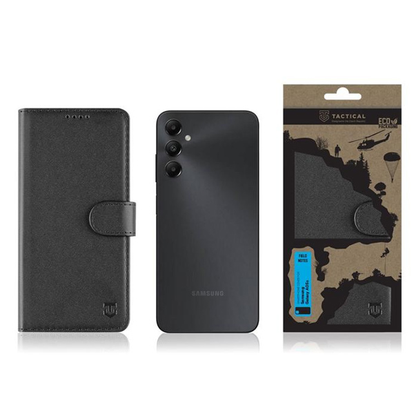 Knižkové puzdro Tactical Field Notes pre Samsung Galaxy A05s, čierna