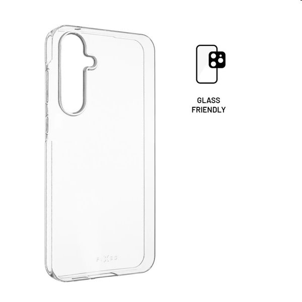 FIXED TPU Skin Ultratenké gélové puzdro pre Samsung Galaxy A55 5G, 0,6 mm, transparentné
