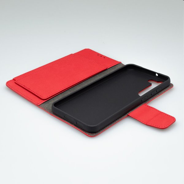 MobilNET Knižkové puzdro pre Samsung Galaxy S24, červený