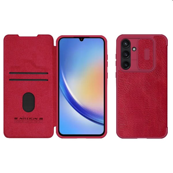 Puzdro Nillkin Qin BookPRO pre Samsung Galaxy A55 5G, červené