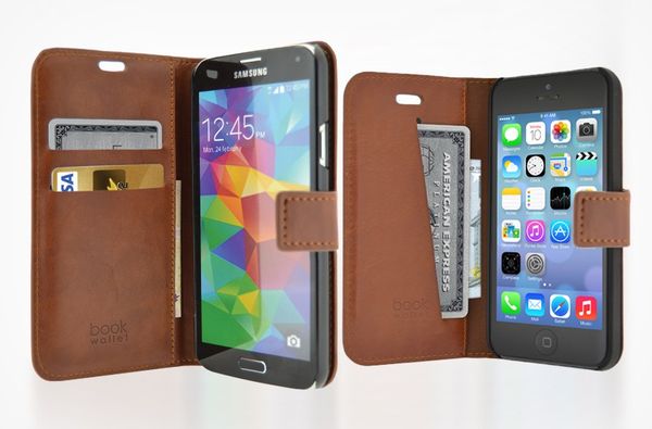 Puzdro 4-OK Wallet With Card Pocket Pre iPhone 6, Hnedá
