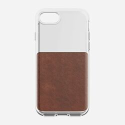 Púzdro Nomad Clear Case pre iPhone 7/8/SE 2020, hnedá