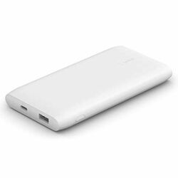 Powerbank Belkin boost charge USB-C PD 10K s USB-C káblom, biely