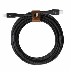 Nylónový odolný kábel Belkin DuraTek USB-C na Lightning 1.2m, čierny
