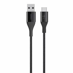 Nylónový odolný kábel Belkin DuraTek USB-A na USB-C 1.2m, čierny