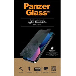 Ochranné temperované sklo PanzerGlass Standard Fit AB s privátnym filtrom pre Apple iPhone 13/13 Pro, transparentné