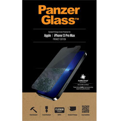 Ochranné temperované sklo PanzerGlass Standard Fit AB s privátnym filtrom pre Apple iPhone 13 Pro Max, transparentné