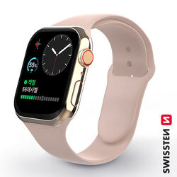 Swissten silikónový remienok pre Apple Watch 38-40, ružová