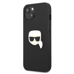 Zadný kryt Karl Lagerfeld TPU Choupette Head pre iPhone 13 mini, čierna