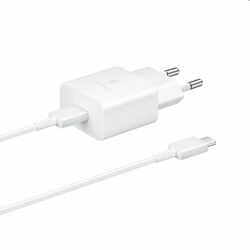 Rýchlonabíjačka Samsung 15 W s USB-C káblom, biela | mp3.sk