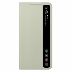 Puzdro Clear View Cover pre Samsung Galaxy S21 FE 5G, olive