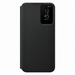 Knižkové puzdro Clear View pre Samsung Galaxy S22 Plus, čierna