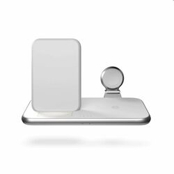 ZENS Aluminium 4-in-1 Stand Wireless Charger with 45W USB PD, white