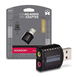 AXAGON ADA-17 USB2.0 - Stereo HQ Audio Mini Adapter 24bit 96 kHz zvuková karta
