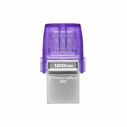 USB kľúč Kingston DataTraveler MicroDuo 3C, 128 GB, USB 3.2 (gen 1) s USB-C konektorom