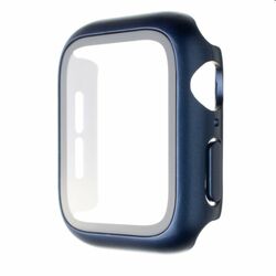 FIXED Pure Plus ochranné puzdro s temperovaným sklom pre Apple Watch 41 mm, modrá