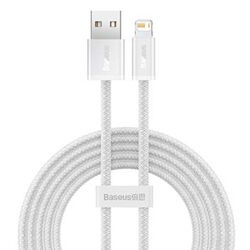 Baseus nabíjací dátový kábel USB/Lightning 2 m, biely