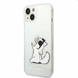 Zadný kryt Karl Lagerfeld PC/TPU Choupette Eat for Apple iPhone 14 Plus, transparentná
