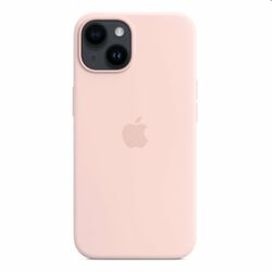 Silikónový zadný kryt pre Apple iPhone 14 s MagSafe, kriedovo-ružová | mp3.sk