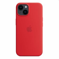 Silikónový zadný kryt pre Apple iPhone 14 s MagSafe, (PRODUCT) červená
