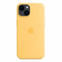 Silikónový zadný kryt pre Apple iPhone 14 s MagSafe, slnečne žltá | mp3.sk