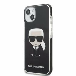 Zadný kryt Karl Lagerfeld TPE Full Body Ikonik pre Apple iPhone 13 mini, čierna