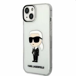 Puzdro Karl Lagerfeld IML Ikonik NFT pre Apple iPhone 14 Plus, transparentné