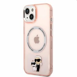 Zadný kryt Karl Lagerfeld MagSafe IML Karl and Choupette NFT pre Apple iPhone 14, ružová