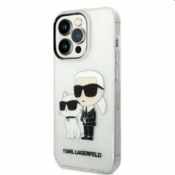Zadný kryt Karl Lagerfeld MagSafe IML pre Apple iPhone 14 Pro, transparentná