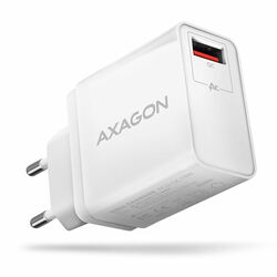 AXAGON ACU-QC19W sieťový adaptér, 1x QC3.0/AFC/FCP/SMART, 19 W, biely