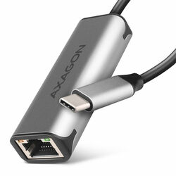 AXAGON ADE-25RC Type-C USB3.2 Gen 1 - 2.5 gigabitový Ethernet 10/100/1000/2500 adaptér, titánová sivá | mp3.sk